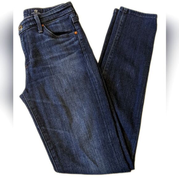 Adriano Goldschmied The Prima Cigarette Leg, skinny ankle jeans, dark 25 - Picture 1 of 8